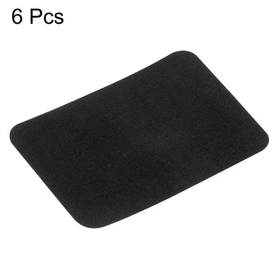 Harfington 6Pcs Iron on Patches for Clothing Repair 3"x4-1/4" Fabric Patch Cotton Black