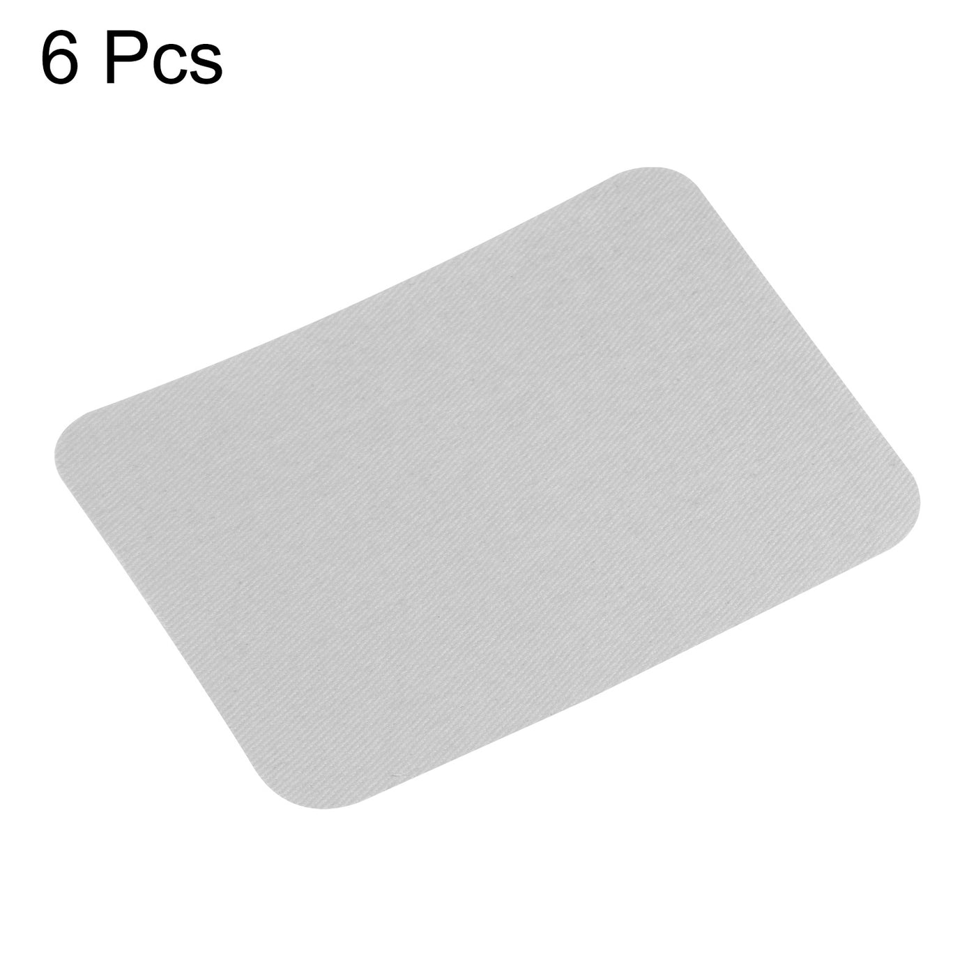 Harfington 6Pcs Iron on Patches for Clothing Repair 3"x4-1/4" Fabric Patch Cotton Grey