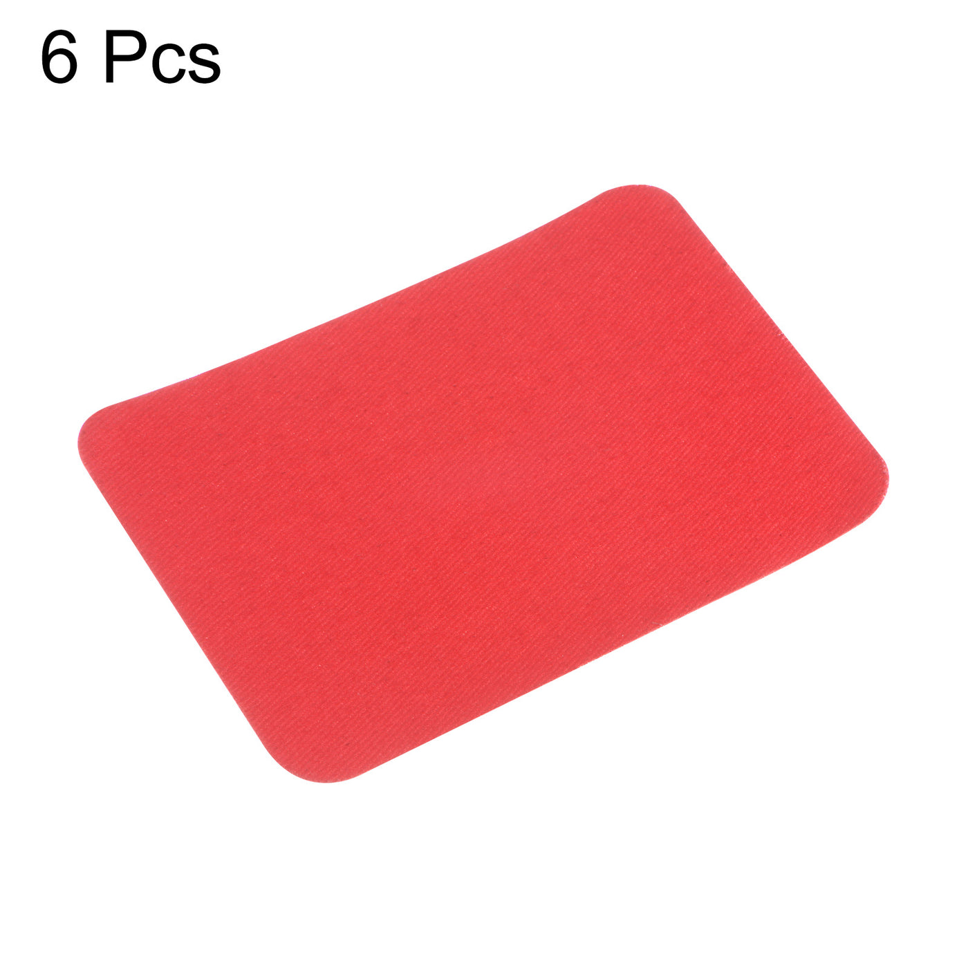 Harfington 6Pcs Iron on Patches for Clothing Repair 3"x4-1/4" Fabric Patch Cotton Red