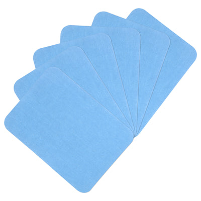 Harfington 6Pcs Iron on Patches for Clothing Repair 3"x4-1/4" Fabric Patch Cotton Sky Blue