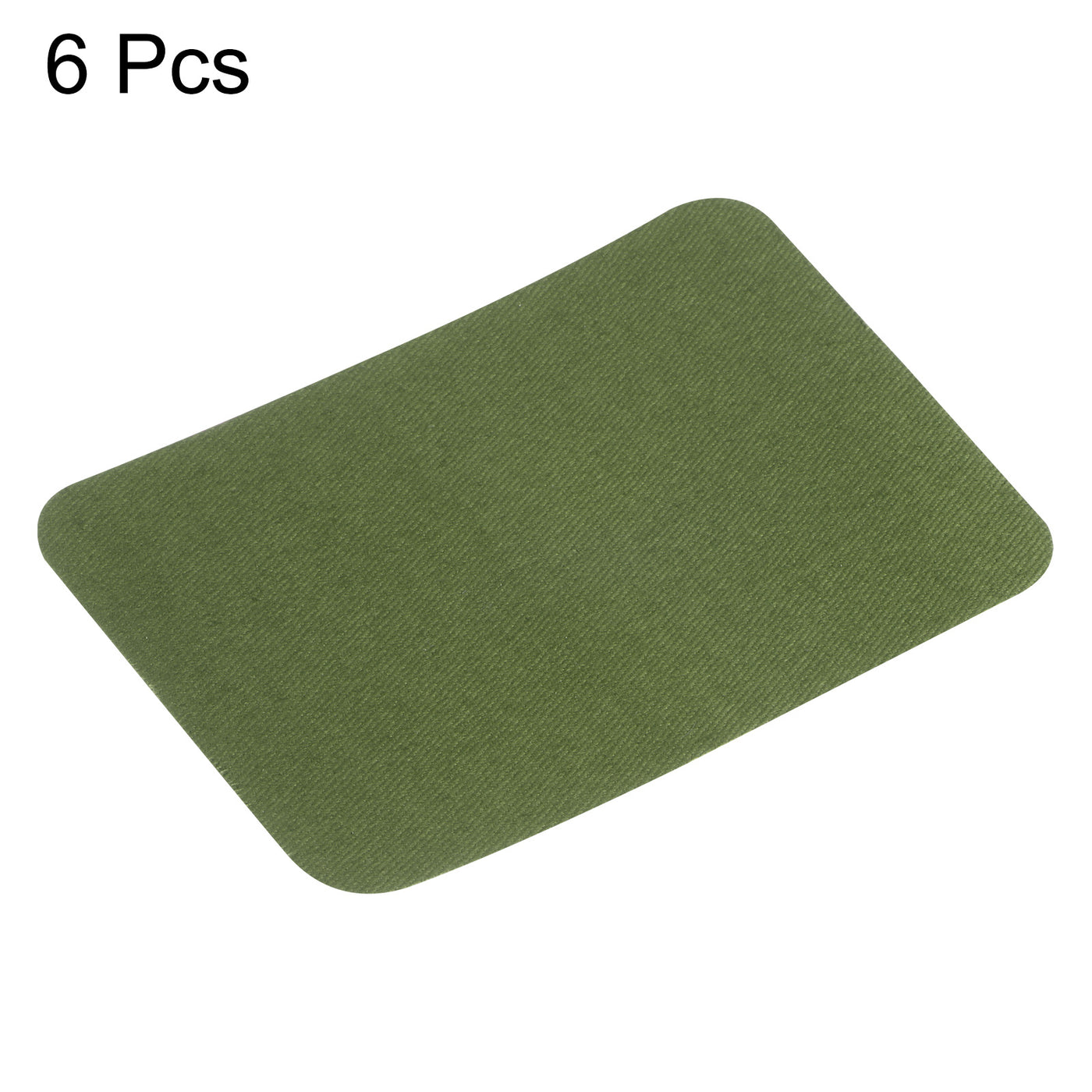 Harfington 6Pcs Iron on Patches for Clothing Repair 3"x4-1/4" Fabric Patch Dark Green