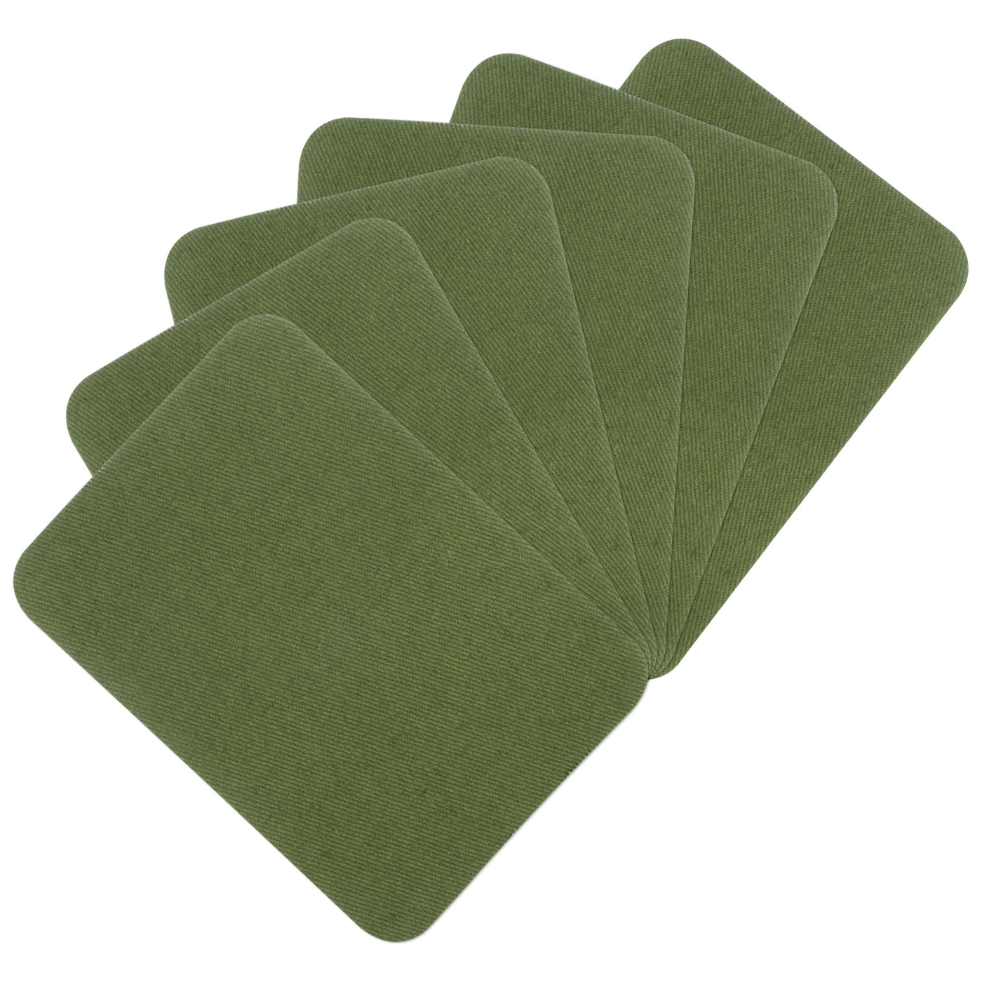 Harfington 6Pcs Iron on Patches for Clothing Repair 3"x4-1/4" Fabric Patch Dark Green