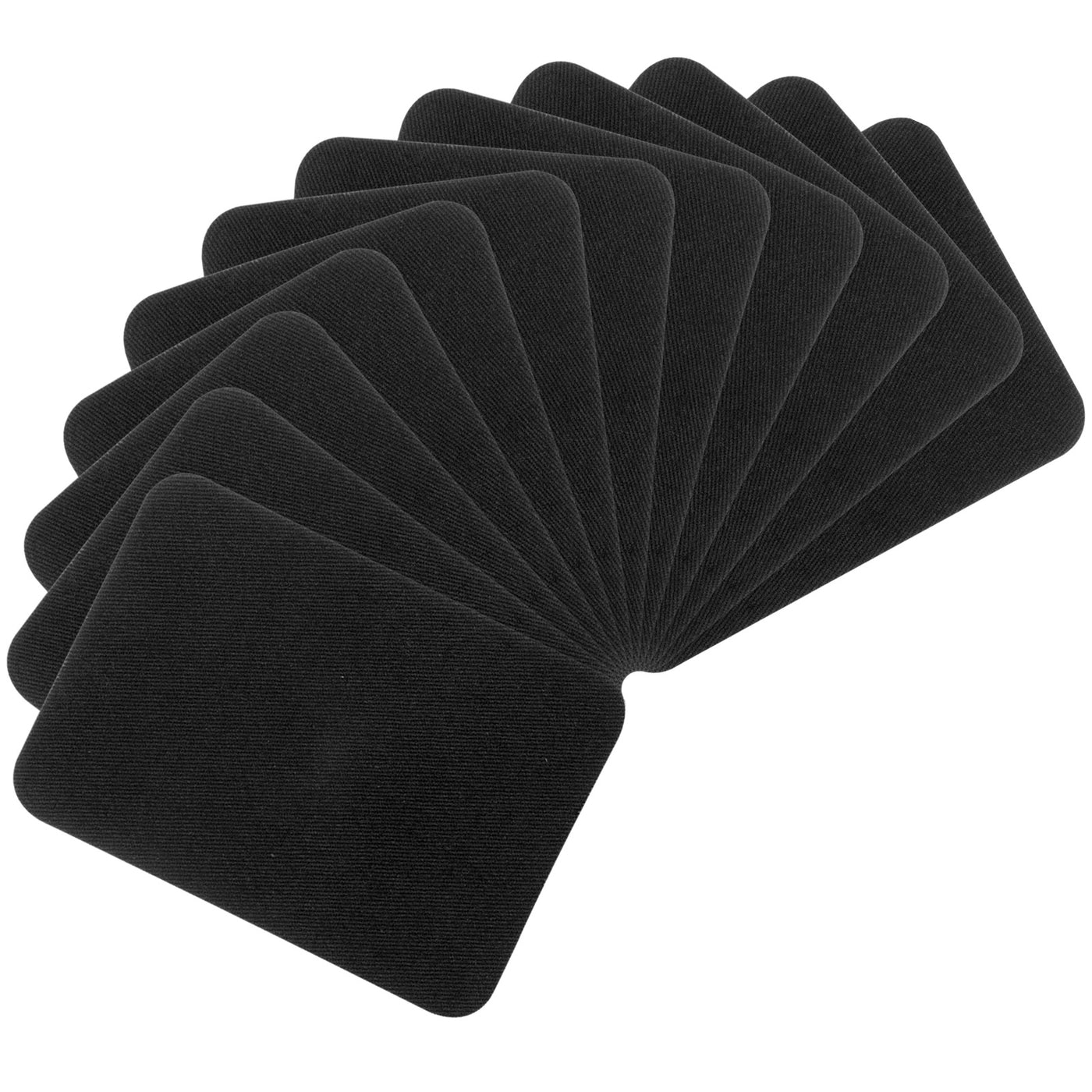 Harfington 12Pcs Iron on Patches for Clothing Repair 3"x4-1/4" Fabric Patch Cotton Black