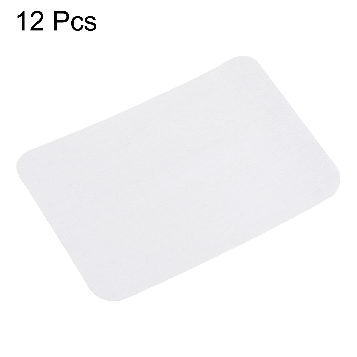 Harfington 12Pcs Iron on Patches for Clothing Repair 3"x4-1/4" Fabric Patch Cotton White