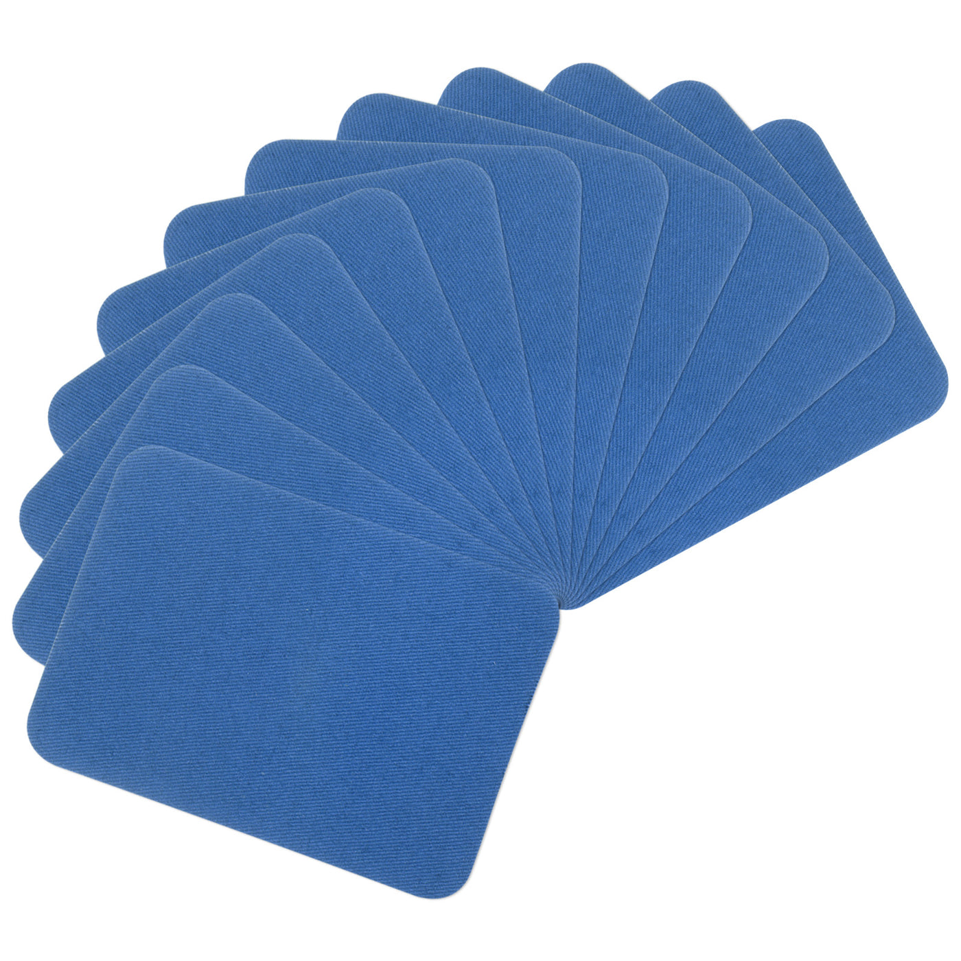Harfington 12Pcs Iron on Patches for Clothing Repair 3"x4-1/4" Fabric Patch Sapphire Blue