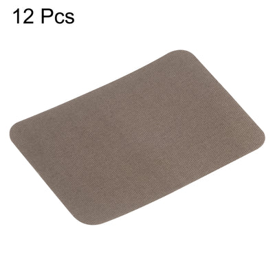 Harfington 12Pcs Iron on Patches for Clothing Repair 3"x4-1/4" Fabric Patch Cotton Taupe