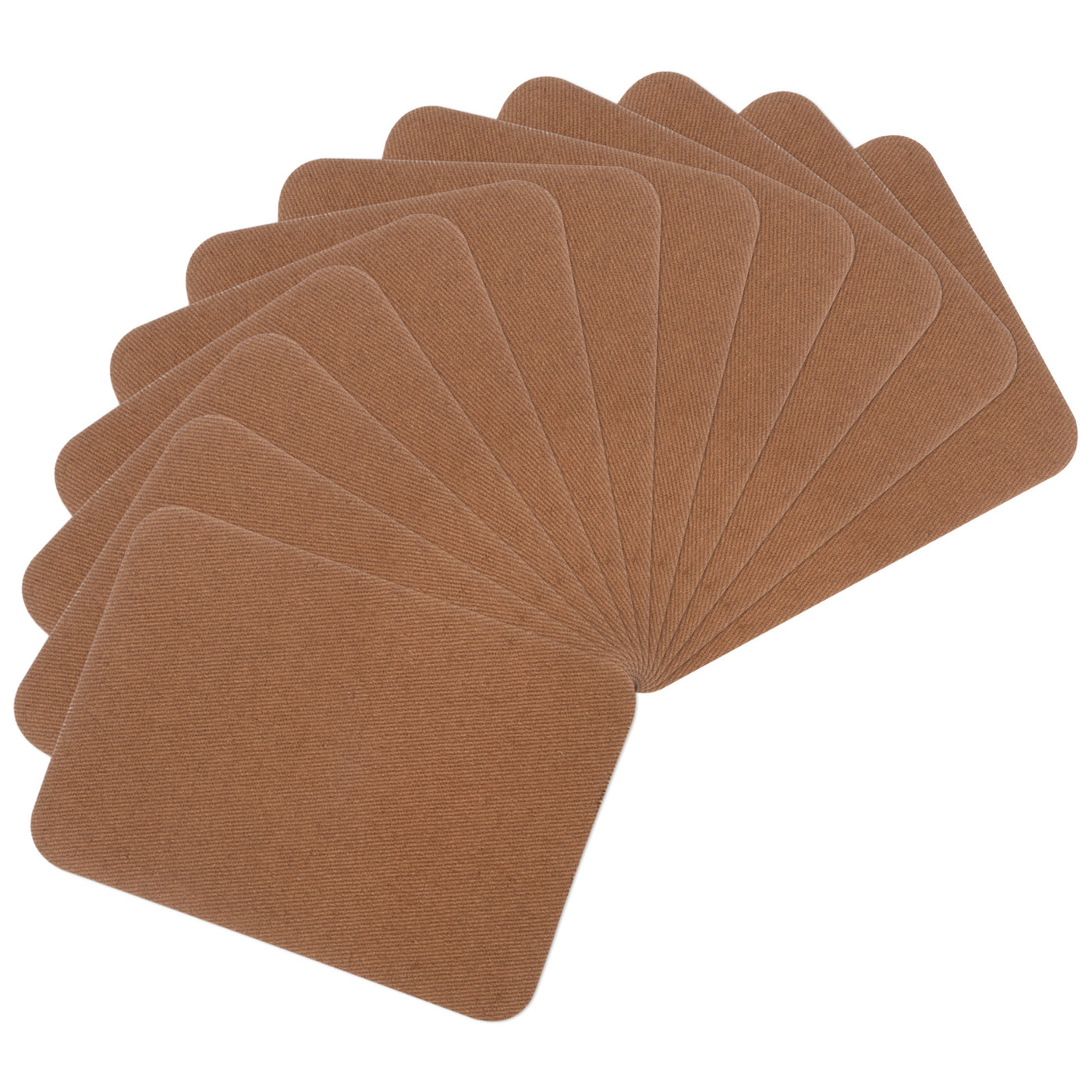 Harfington 12Pcs Iron on Patches for Clothing Repair 3"x4-1/4" Fabric Patch Cotton Brown