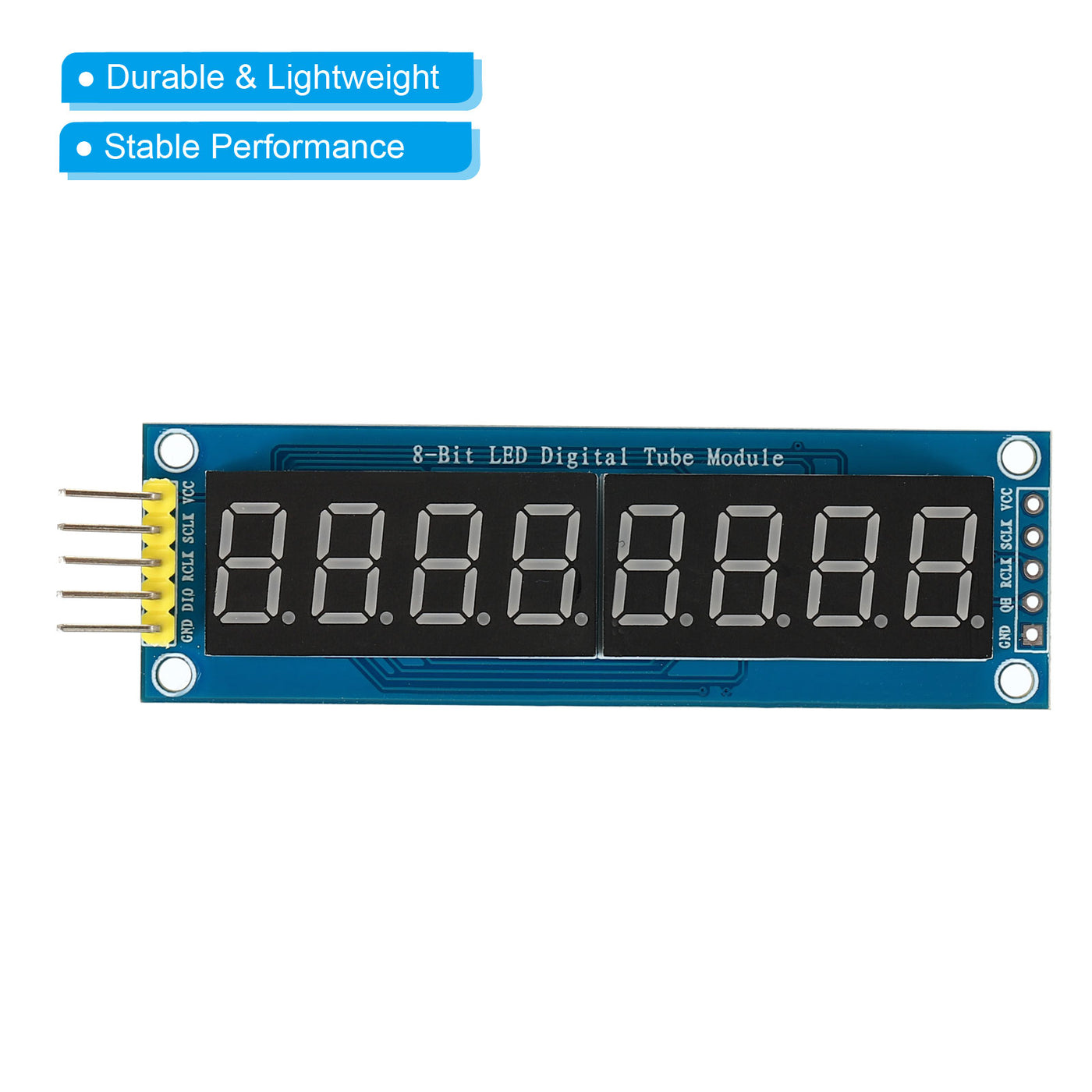 Harfington 0.36" 8 Digit LED Display Module, 3.5-5V 7 Segment Common Anode LED Display Digital Tube for Electronic Driver Board 2.8 x 0.9 x 0.4 Inch, Red