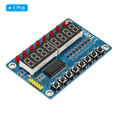 Harfington 0.36" 8 Digit LED Display Module, 3.5-5V 7 Segment Common Cathode LED Display Digital Tube for Electronic Driver Board 3 x 2 x 0.4 Inch, Red