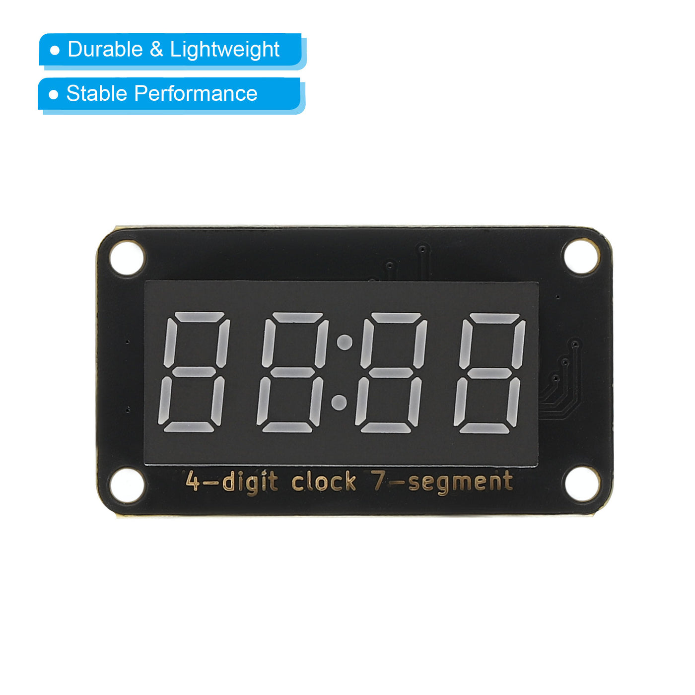 Harfington 0.36" 4 Digit LED Display Module, 5V 7 Segment Common Anode LED Display Digital Tube for Electronic Driver Board 1.6 x 0.9 x 0.6Inch, Red