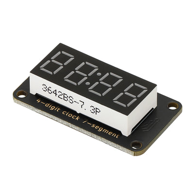 Harfington 0.36" 4 Digit LED Display Module, 5V 7 Segment Common Anode LED Display Digital Tube for Electronic Driver Board 1.6 x 0.9 x 0.6Inch, Red