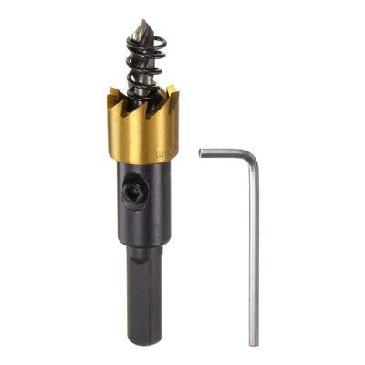 Harfington 15mm M35 HSS (High Speed Steel) Hole Saw Drill Bit for Stainless Steel Alloy