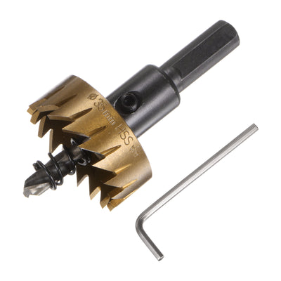 Harfington 35mm M35 HSS (High Speed Steel) Hole Saw Drill Bit for Stainless Steel Alloy