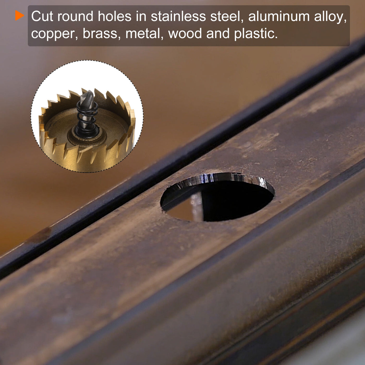 Harfington 42mm M35 HSS (High Speed Steel) Hole Saw Drill Bit for Stainless Steel Alloy