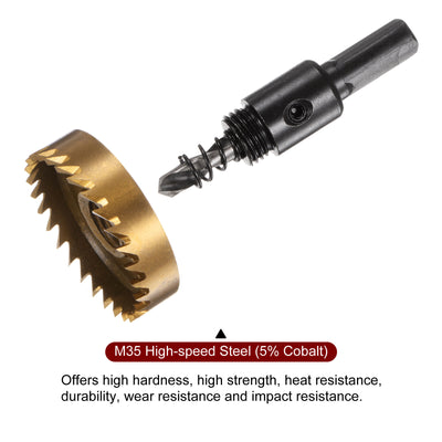 Harfington 45mm M35 HSS (High Speed Steel) Hole Saw Drill Bit for Stainless Steel Alloy