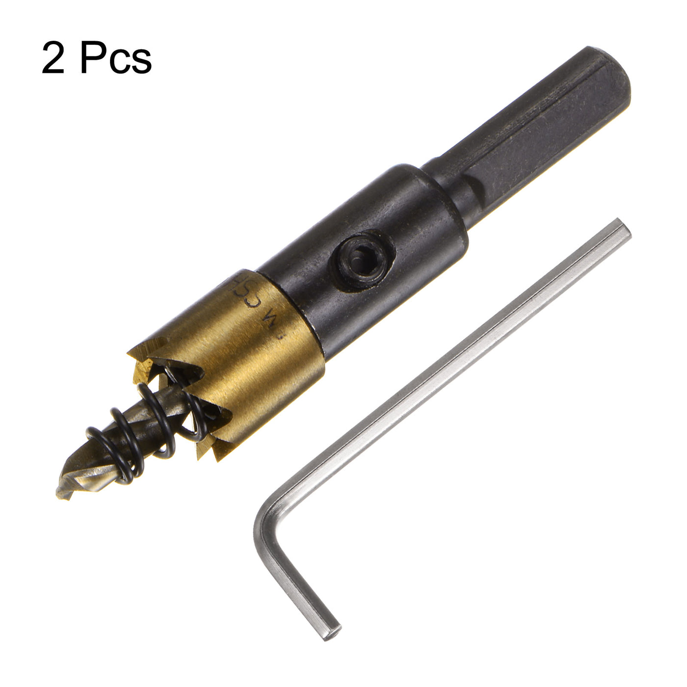Harfington 2pcs 14mm M35 HSS (High Speed Steel) Hole Saws Drill Bits for Stainless Steel