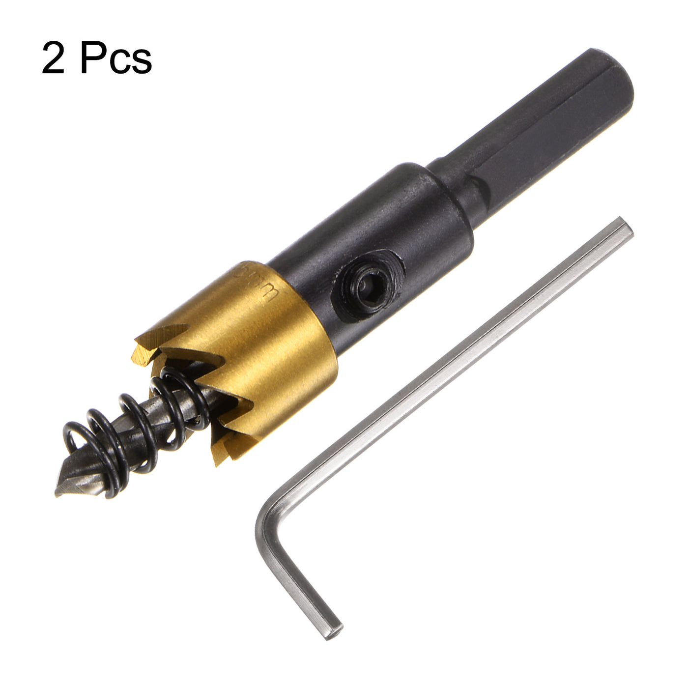 Harfington 2pcs 15mm M35 HSS (High Speed Steel) Hole Saws Drill Bits for Stainless Steel