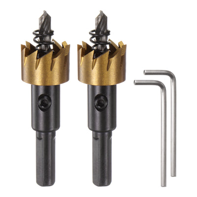 Harfington 2pcs 19mm M35 HSS (High Speed Steel) Hole Saws Drill Bits for Stainless Steel