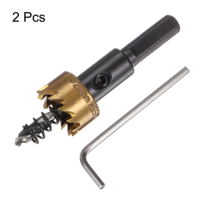 Harfington 2pcs 20mm M35 HSS (High Speed Steel) Hole Saws Drill Bits for Stainless Steel