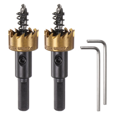 Harfington 2pcs 20mm M35 HSS (High Speed Steel) Hole Saws Drill Bits for Stainless Steel