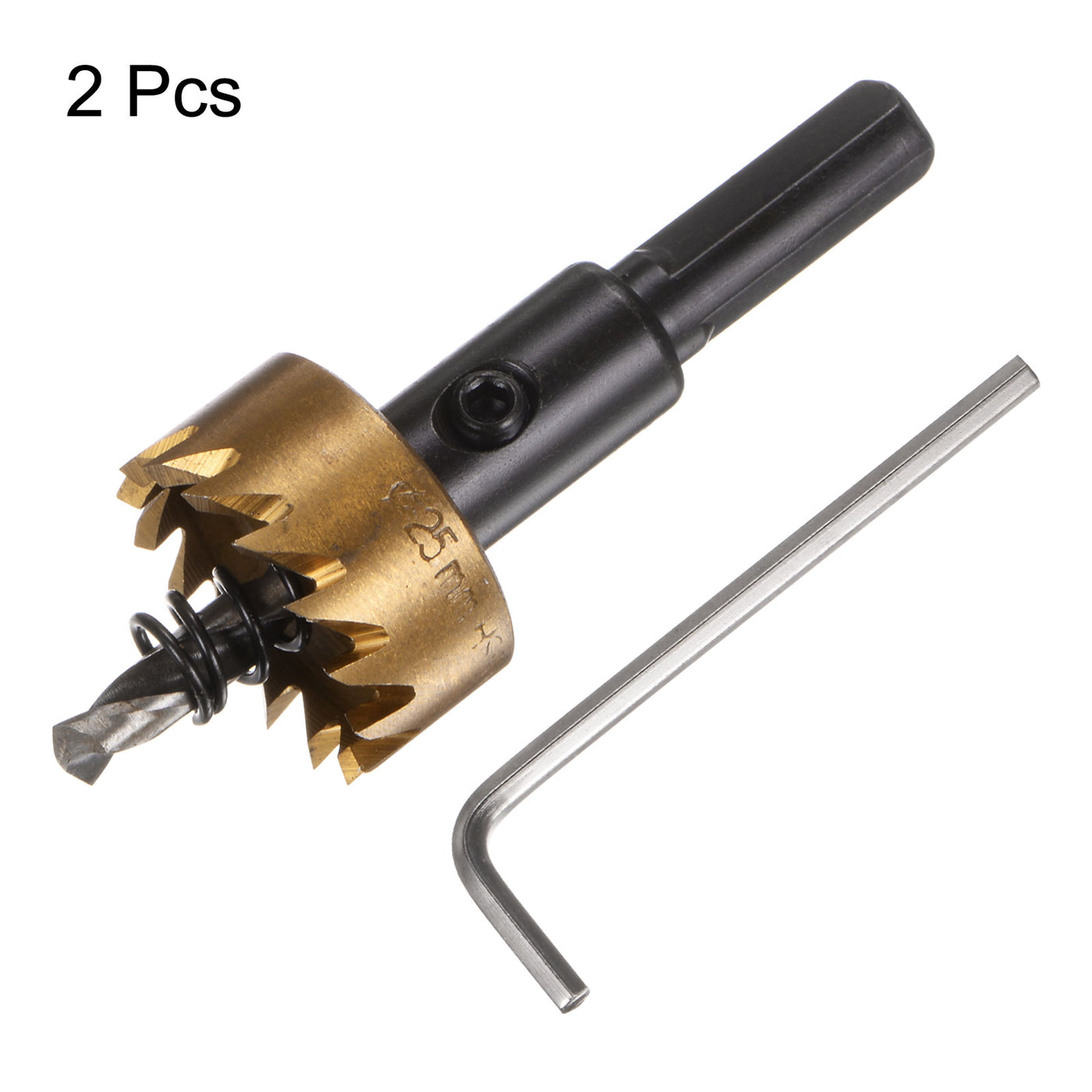Harfington 2pcs 25mm M35 HSS (High Speed Steel) Hole Saws Drill Bits for Stainless Steel