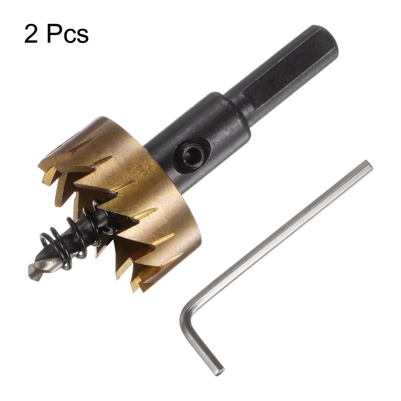 Harfington 2pcs 30mm M35 HSS (High Speed Steel) Hole Saws Drill Bits for Stainless Steel