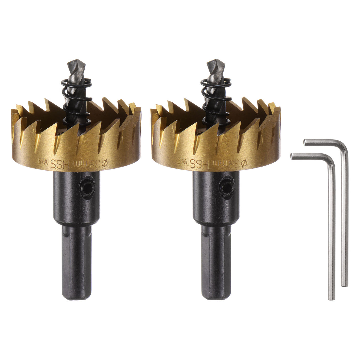 Harfington 2pcs 38mm M35 HSS (High Speed Steel) Hole Saws Drill Bits for Stainless Steel