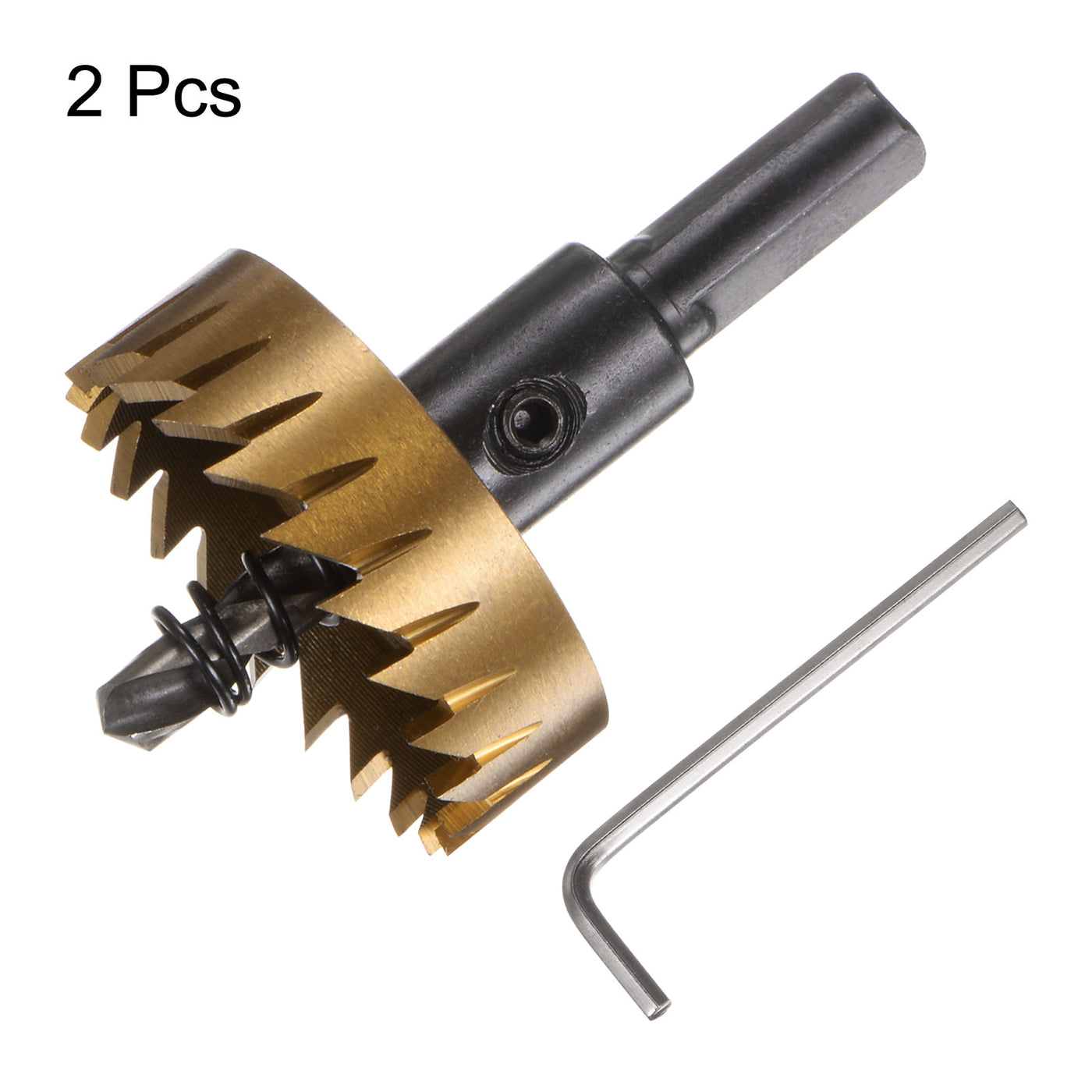 Harfington 2pcs 42mm M35 HSS (High Speed Steel) Hole Saws Drill Bits for Stainless Steel
