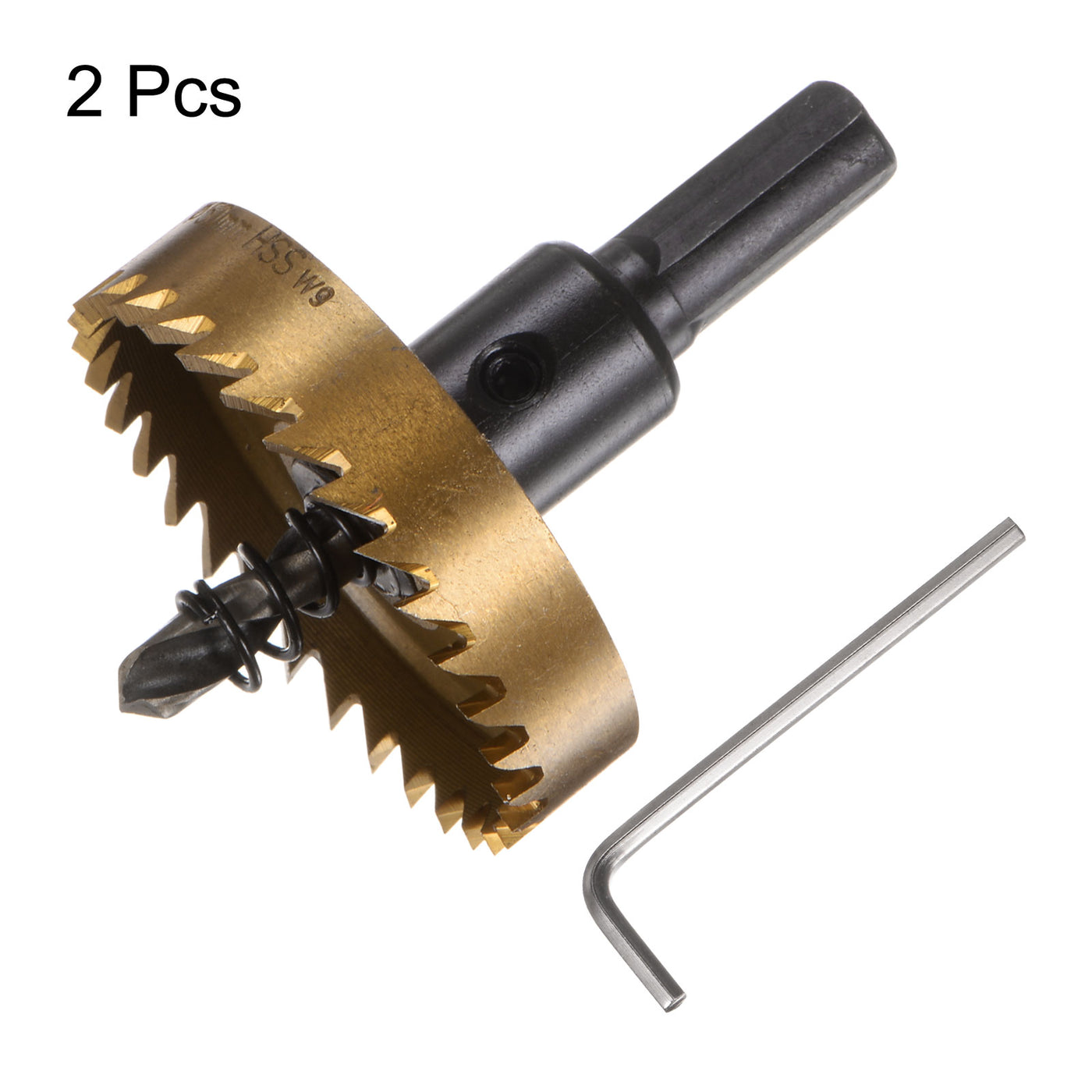Harfington 2pcs 50mm M35 HSS (High Speed Steel) Hole Saws Drill Bits for Stainless Steel