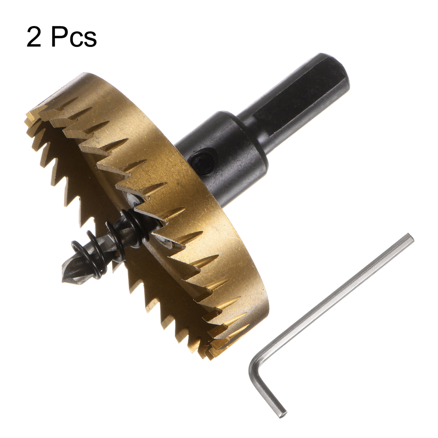Harfington 2pcs 60mm M35 HSS (High Speed Steel) Hole Saws Drill Bits for Stainless Steel