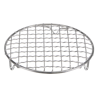 Harfington Round Cooking Rack 6" 201 Stainless Steel Barbecue Grill with 20mm Legs