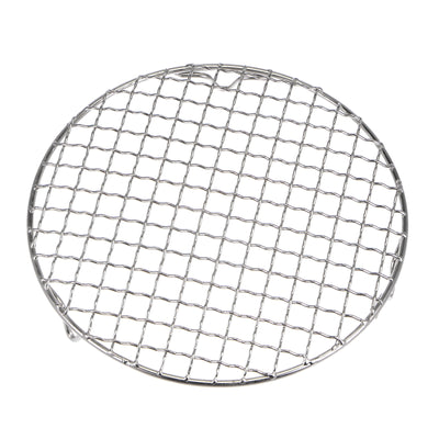 Harfington Round Cooking Rack 7" 201 Stainless Steel Barbecue Grill with 20mm Legs