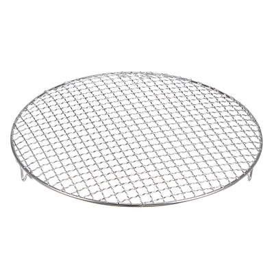 Harfington Round Cooking Rack 13.8" 201 Stainless Steel Barbecue Grill with 20mm Legs