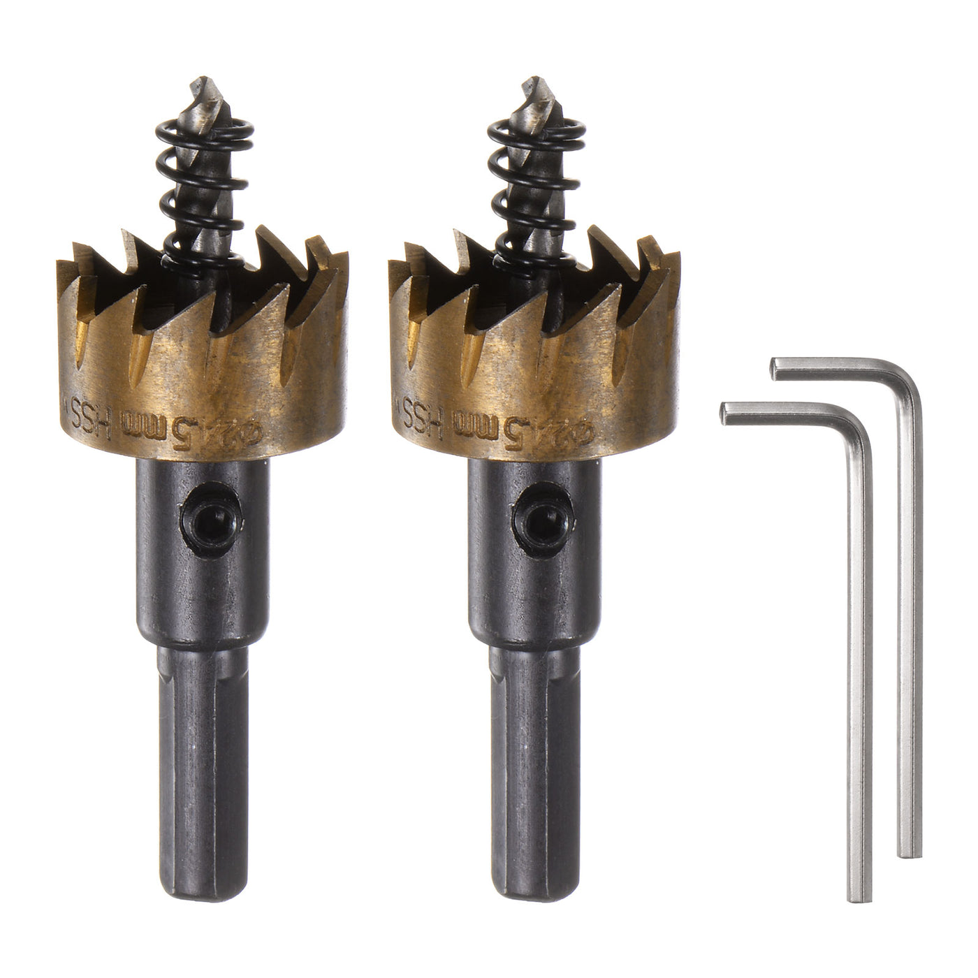 Harfington 2pcs 24.5mm M35 HSS (High Speed Steel) Hole Saw Drill Bit for Stainless Steel