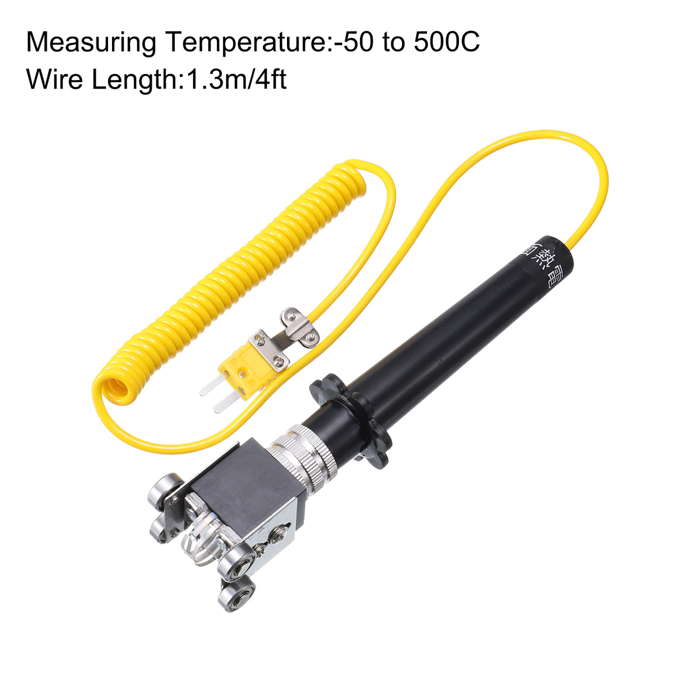 Harfington Surface Thermocouple Probe K Type PT100 Yellow Coiled Wire -50 to 500C