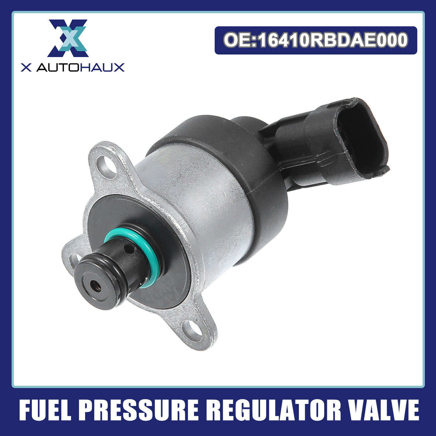 ACROPIX Fuel Pressure Regulator Valve Black Silver Tone Fit for HONDA ACCORD 2004-2008 - Pack of 1