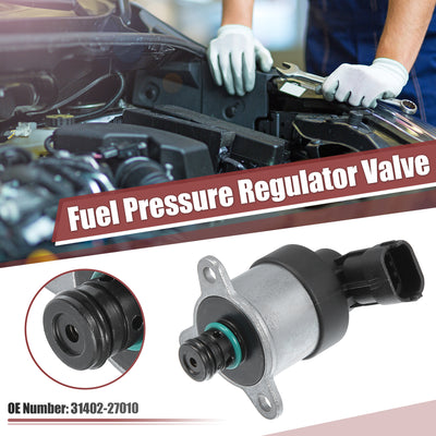 Harfington Fuel Pressure Regulator Valve Black Silver Tone Fit for HYUNDAI GETZ 2005-2009 - Pack of 1