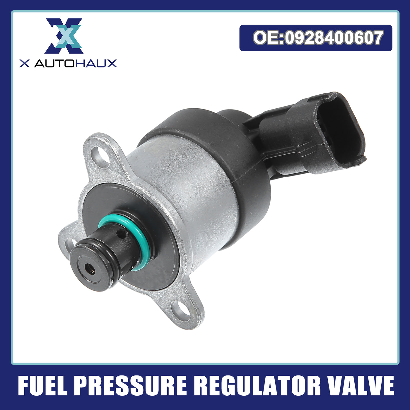 ACROPIX Fuel Pressure Regulator Valve Black Silver Tone Fit for HYUNDAI - Pack of 1