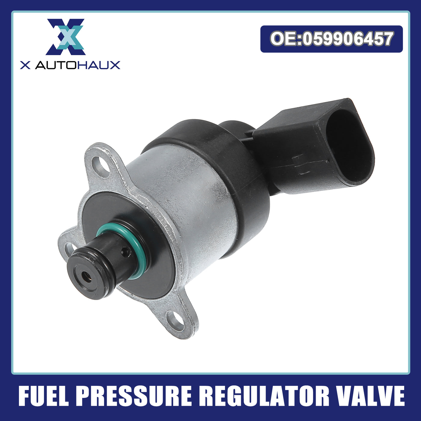 ACROPIX Fuel Pressure Regulator Valve Black Silver Tone Fit for AUDI A4 2004-2009 - Pack of 1