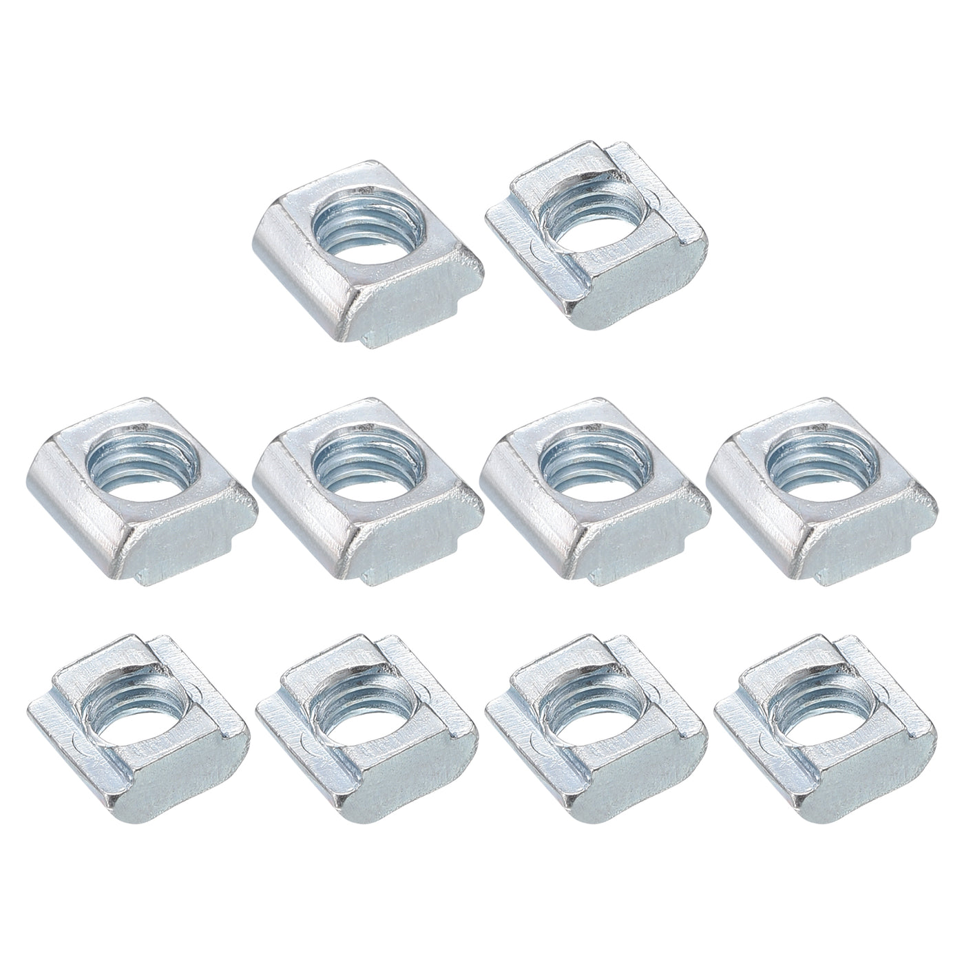 uxcell Uxcell T Nuts, 30pcs - Nickel Plated Carbon Steel T Slot Bolts, 2020 Series M6 Hammer Head Fastener, Sliding T Nuts for Aluminum Extrusion Profile (Silver)