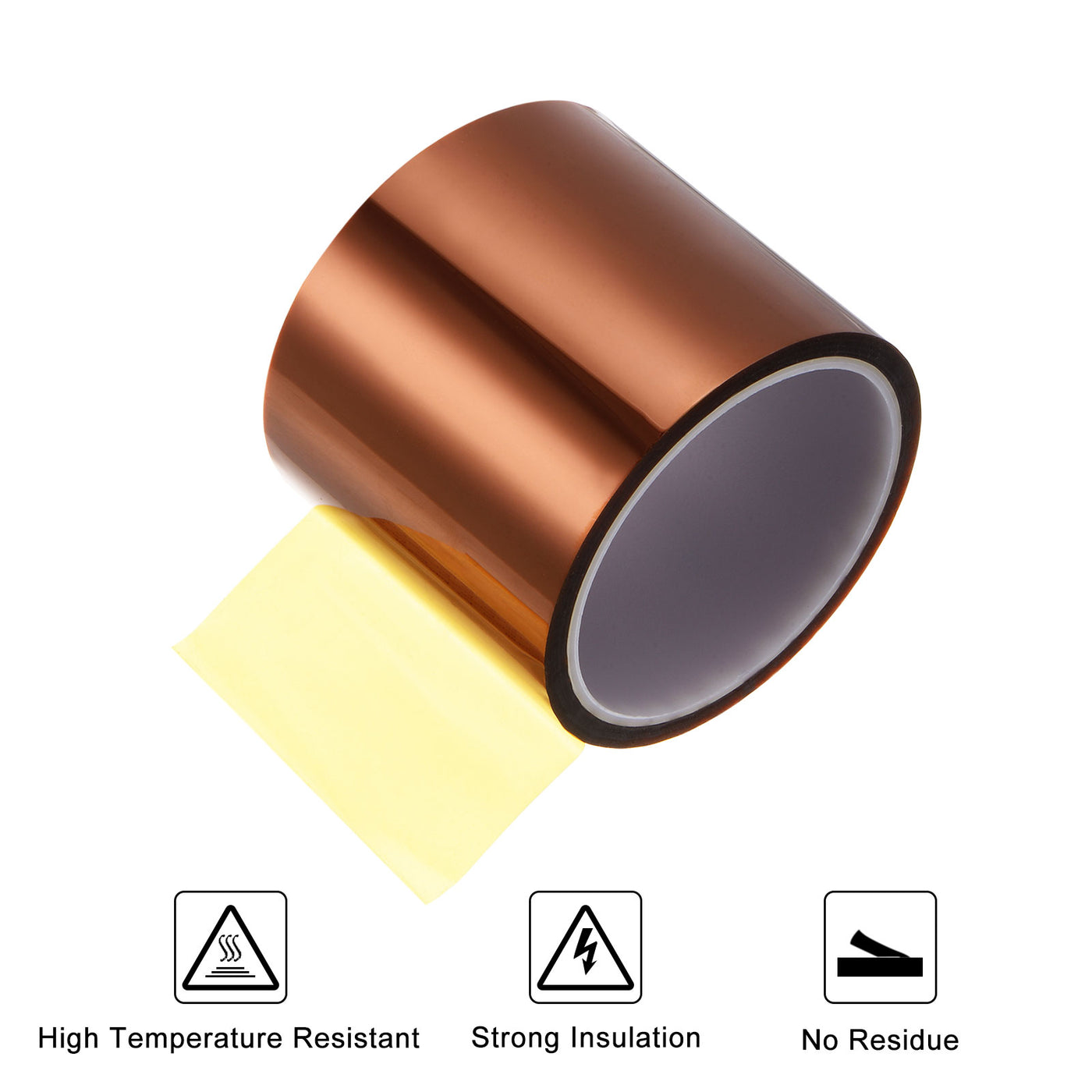 Harfington Heat Tape High Temperature 80mmx33m(108ft) Sublimation Tape Yellow