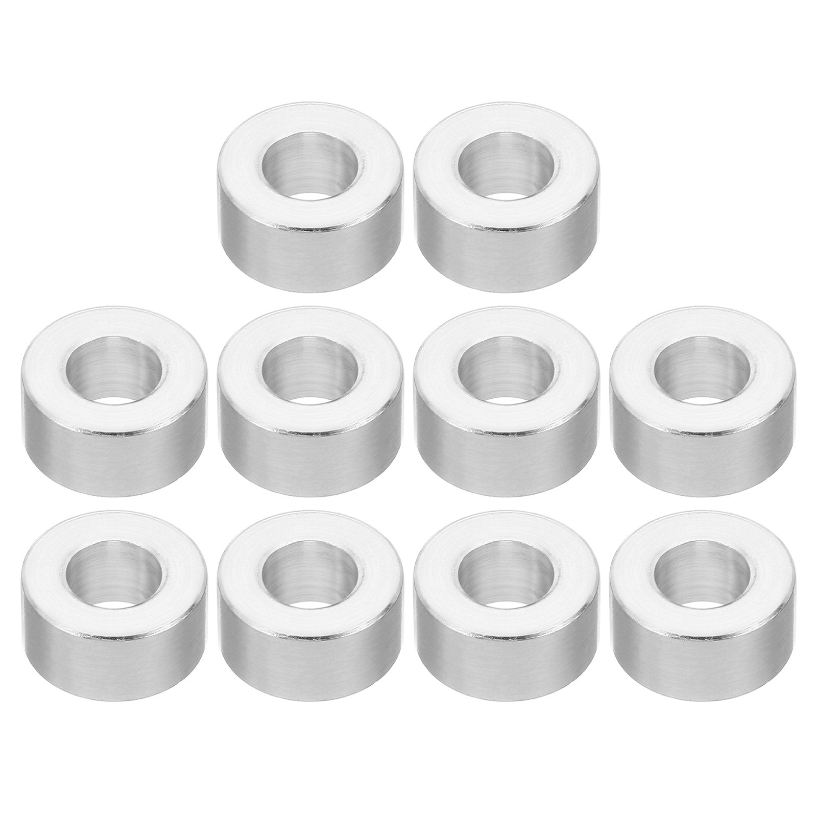 M8 Round Aluminum Spacers,10Pcs Metal Spacer Aluminum 8.2mm ID x 16mm ...
