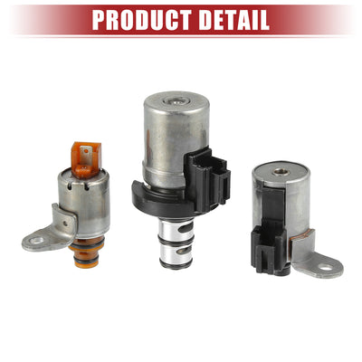 Harfington Transmission Shift Solenoid Replacement Fit for Ford for Mazda - Pack of 6 Black Brown