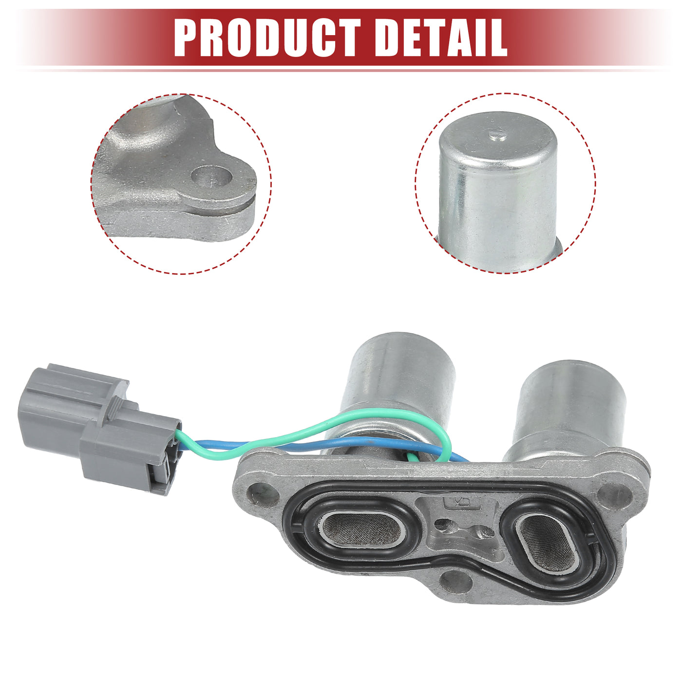 ACROPIX Transmission Shift Solenoid Replacement Fit for Honda CR-V - Pack of 1 Silver Tone Gray