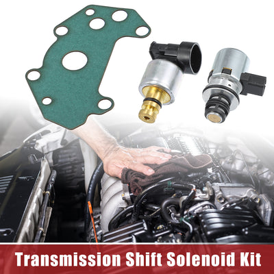Harfington Transmission Pressure Governor Solenoid Valve and Sensor for Dodge with Gasket - Pack of 3