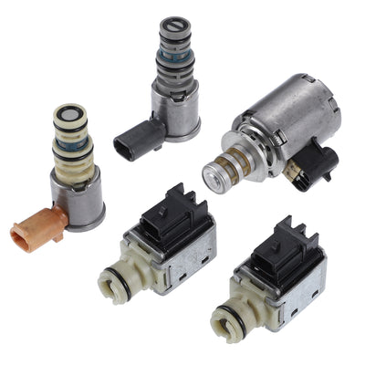 Harfington a and B Transmission Shift Solenoid EPC TCC Solenoid Kit Fit for GM 4L60E - Pack of 5 Black