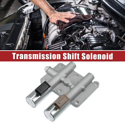 Harfington Transmission Shift Solenoid Replacement Fit for Honda Civic - Pack of 1 Silver Tone Black Brown