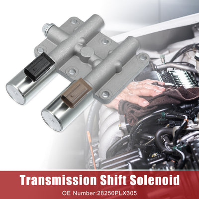 Harfington Transmission Shift Solenoid Replacement Fit for Honda Civic - Pack of 1 Silver Tone Black Brown
