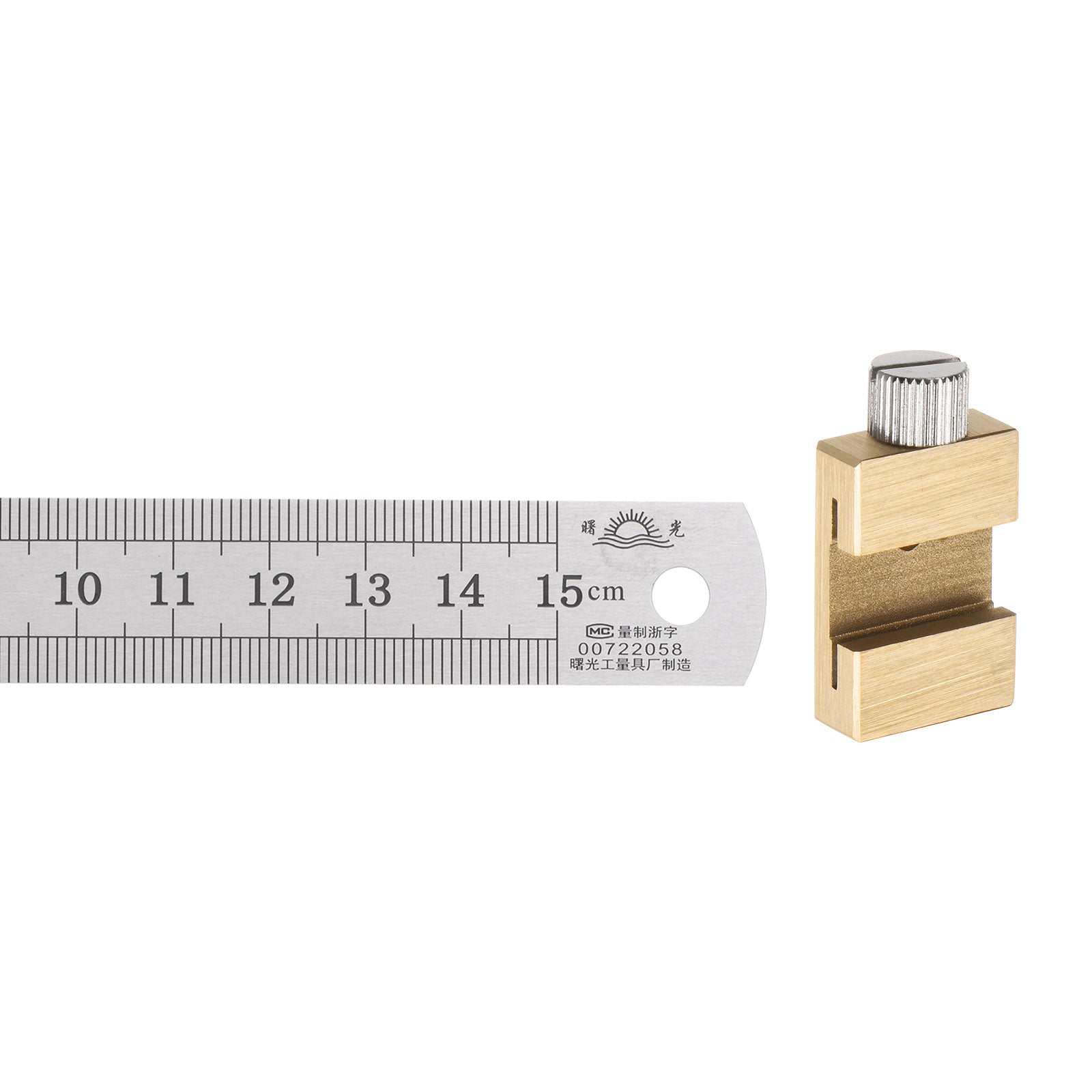 Stainless Steel Ruler with 20mm Scriber Block 6