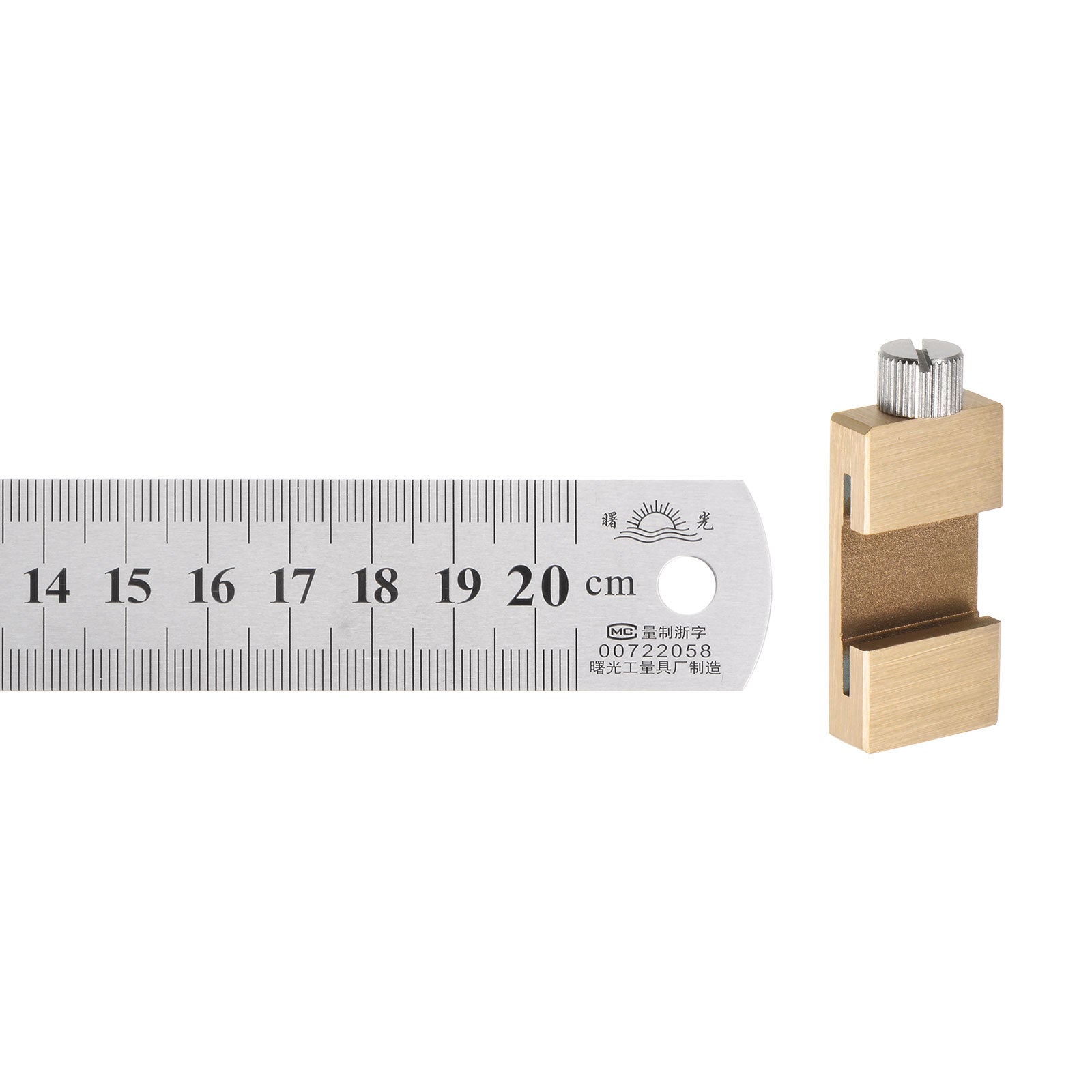 Stainless Steel Ruler with 27mm Scriber Block 8